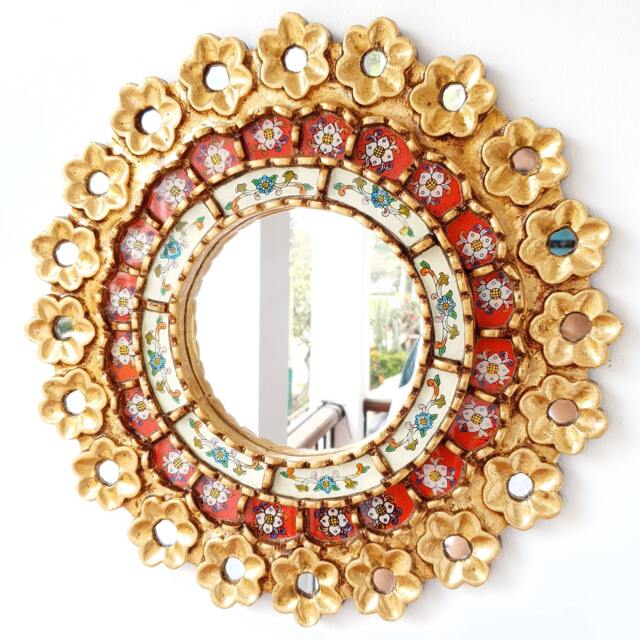 "Peruvian Mirrors ""Rose Red 40cm" - image 1