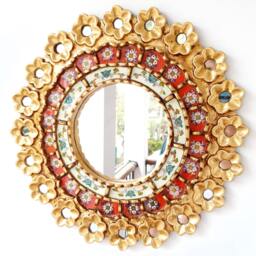 "Peruvian Mirrors ""Rose Red 40cm"