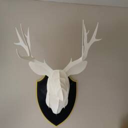 3D Printed Deer Head Wall Mount Jigsaw Puzzle Stag - thumbnail 3