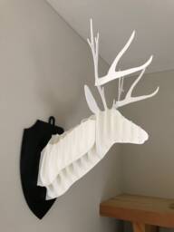 3D Printed Deer Head Wall Mount Jigsaw Puzzle Stag