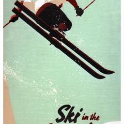 Ski in The Canadian Rockies - Canadian Pacific, Vintage, Travel Print - thumbnail 2
