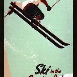 Ski in The Canadian Rockies - Canadian Pacific, Vintage, Travel Print - thumbnail 3