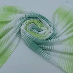 Turkish Towel, Beach Towel, Turkish Peshtemal, Green Peshtemal, Hammam Towel, Sauna Towel, Handmade Towel, 38 - thumbnail 4