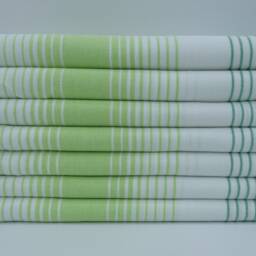 Turkish Towel, Beach Towel, Turkish Peshtemal, Green Peshtemal, Hammam Towel, Sauna Towel, Handmade Towel, 38 - thumbnail 2