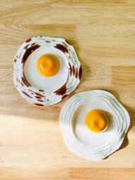 Giant Egg Wall Decor Jewelry Dish/Funky Dish/ Fake Food/ Food Decor/Kitchen Decor/Dopamine Decor/Pop Art/Quirky Decor/Kitschy Gift Idea - thumbnail 1