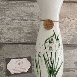 Snowdrop Vase & Light Up Bottle Set, Gifts, Mother's Day Gifts , Xmas Snowdrops - thumbnail 2