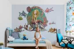 Mermaid Tales Wall Stickers For Children's Room, Vivid Kids Room Decor, Fantastic Decal Baby Self Adhesive - thumbnail 1