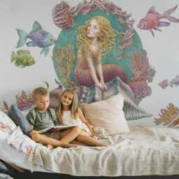 Mermaid Tales Wall Stickers For Children's Room, Vivid Kids Room Decor, Fantastic Decal Baby Self Adhesive - thumbnail 3