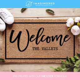 Personalized Doormat - Custom Door Mat Home Decor Closing Gift Housewarming Wedding Newlywed New - thumbnail 1