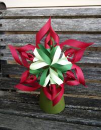 Christmas Tree Topper. Choose Your Colors. Twisted Star, Rustic Decoration, Holiday. Table Decoration - thumbnail 1