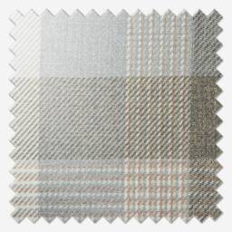Handmade Tartan Lampshade, Cloud Grey Beige Plaid, UK Made - thumbnail 2