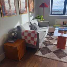 Tiled Side Table, Multiple Colours Available, Indoor/Outdoor Stone Table - thumbnail 4
