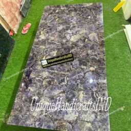 Amethyst Slab Countertop Handmade Stone Table Top, Kitchen Island - thumbnail 2