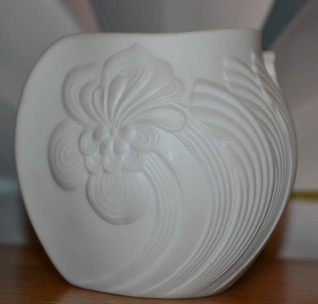 Vintage White Candlestick By Ak Kaiser, 1970S Retro, Mid-Century Modern, Space Age - image 1