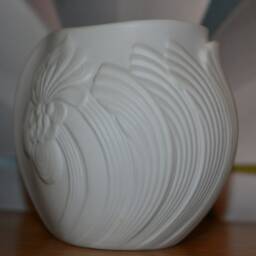 Vintage White Candlestick By Ak Kaiser, 1970S Retro, Mid-Century Modern, Space Age - thumbnail 3