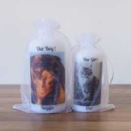 Pet Photo Candle Personalised - Dog, Cat, Horse, Rabbit Keepsake Pillar 2 Sizes Available - thumbnail 2