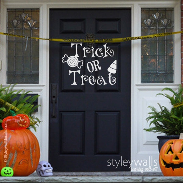 Halloween Wall Decal, Trick Or Treat Sweets Sticker, Decor For Home - image 1