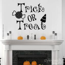 Halloween Wall Decal, Trick Or Treat Sweets Sticker, Decor For Home - thumbnail 2