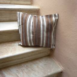 striped Woven Cushion Cover Traditional Home Decor - 45x45cm - thumbnail 3