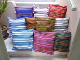 striped Woven Cushion Cover Traditional Home Decor - 45x45cm - thumbnail 1