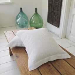 Linen Oxford Pillowcase With Envelope Closure, Stonewashed Finish - thumbnail 2