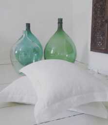 Linen Oxford Pillowcase With Envelope Closure, Stonewashed Finish