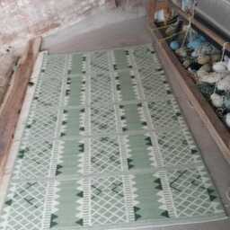 Handmade Swedish Kilim Rug Custom Scandinavian Wool Rug - thumbnail 2