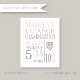 Peter Rabbit Baby Stats Wall Art Print, Boy Birth Announcement, Beatrix Potter Nursery Wall Decor, Personalized Name Print Or Canvas - thumbnail 2