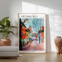 Chelmsford England Travel Poster British City Art Print - thumbnail 2