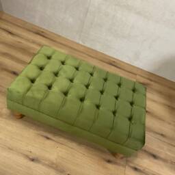 Traditional Footstool Coffee Table Pouffe Bench Chesterfield Luxury French Velvet - thumbnail 2