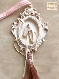 Ornate Baroque Ballerina Hanging Decoration With Velvet Ribbon , Pointe Shoes , Ballet Lover Gift Dance Teacher Christmas Tree Decor - thumbnail 1