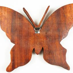 Butterfly Wall Art, Wood Carving, Insect Statue, Animal Decor, Housewarming, Artwork, Natural Piece, Bedroom Decoration, Appreciated Gift - thumbnail 4