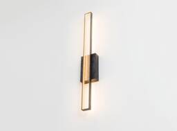 Slim Linear Wall Sconce, Vertical Tall Picture Light, Modern Lamp Lighting, Industrial Led Art Fixture - Minimalist Hallway Sconce