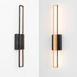 Slim Linear Wall Sconce, Vertical Tall Picture Light, Modern Lamp Lighting, Industrial Led Art Fixture - Minimalist Hallway Sconce - thumbnail 3