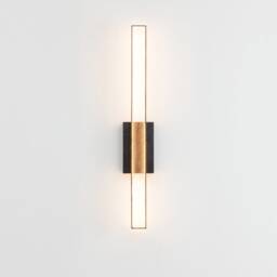 Slim Linear Wall Sconce, Vertical Tall Picture Light, Modern Lamp Lighting, Industrial Led Art Fixture - Minimalist Hallway Sconce - thumbnail 2