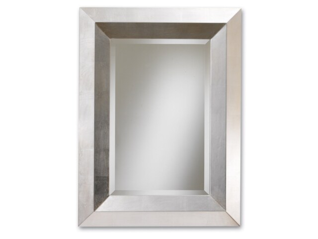 Wall Mirror Contemporary Style Silver Leaf - Made in Italy Modern Italian Home Entryway Bedroom Living Room # 6041 - image 1
