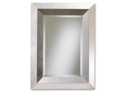Wall Mirror Contemporary Style Silver Leaf - Made in Italy Modern Italian Home Entryway Bedroom Living Room # 6041 - thumbnail 1