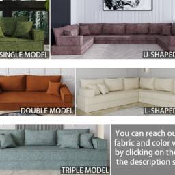 Custom Floor Sofa Cushion Chic Cozy Living Room Seating - thumbnail 2