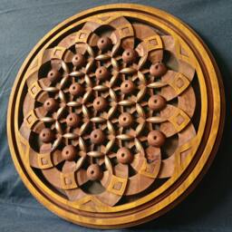 Flower Of Life - Original Wood Wall Sculpture By Sava Draganov - thumbnail 2