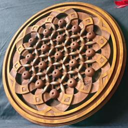 Flower Of Life - Original Wood Wall Sculpture By Sava Draganov - thumbnail 3