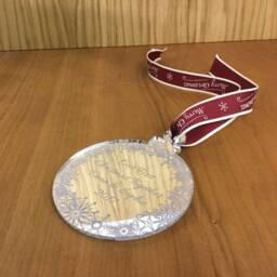 Personalised Mirrored Christmas Tree Bauble Decoration For Couples - Celebrating Your 1st Together New Home Gift - thumbnail 2