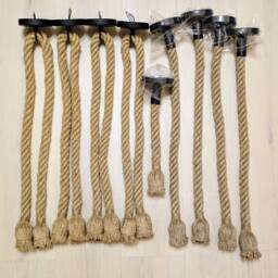 Hemp Rope Pendant Light Manila Jute Kitchen Chandelier Modern Loft Vintage Lighting Rustic Style - thumbnail 2