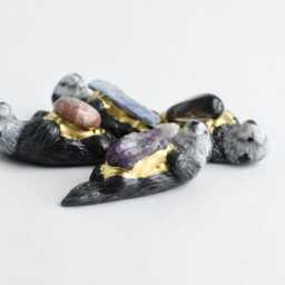 Choose Your Sea Otter Talisman Amethyst, Kyanite, Aura Quartz, Aventurine, Rose Quartz - thumbnail 3