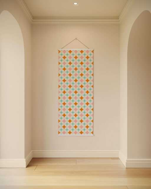 Retro Star Tapestry - Wall Hanging Unique Art - image 1