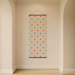 Retro Star Tapestry - Wall Hanging Unique Art - thumbnail 2