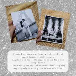 Personalized Couple Portrait, Glitter Prints, Custom Wedding Gift, Engagement Anniversary Photo Keepsake, Mother Of The Bride Gift - thumbnail 3