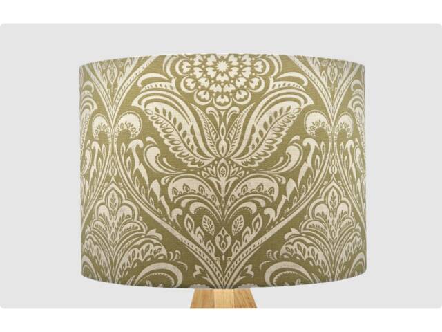 Classic Green Moss Lampshade, Table Floor Lamp/Ceiling Pendant Small Medium Large 15cm 20cm 25cm 30cm 35cm 40cm UK Fabric Drum Light Shade - image 1