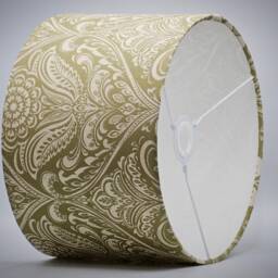 Classic Green Moss Lampshade, Table Floor Lamp/Ceiling Pendant Small Medium Large 15cm 20cm 25cm 30cm 35cm 40cm UK Fabric Drum Light Shade - thumbnail 3