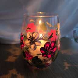 Hand Painted Tea Light Holder - thumbnail 4