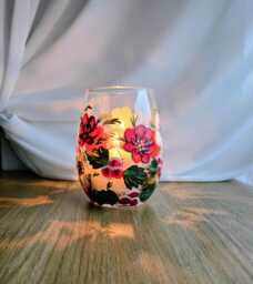 Hand Painted Tea Light Holder